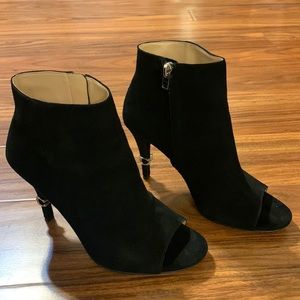 Fabulous open toe coach boots!